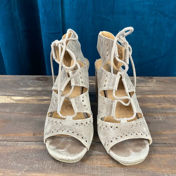 Lucky Brand Tafia Ghillie Lace Up Sandal - Picture 4 of 10